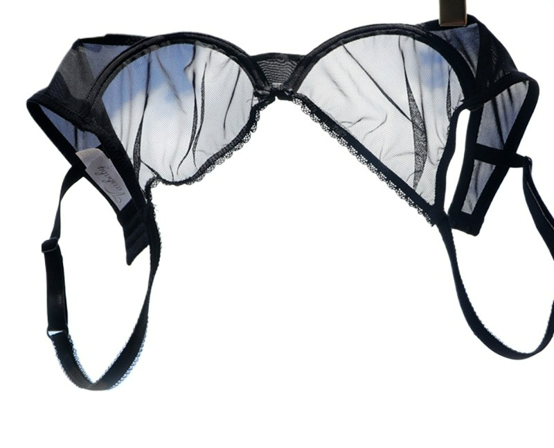 Sheer Mesh Bra - 2 Piece Mesh Transparent Bras For