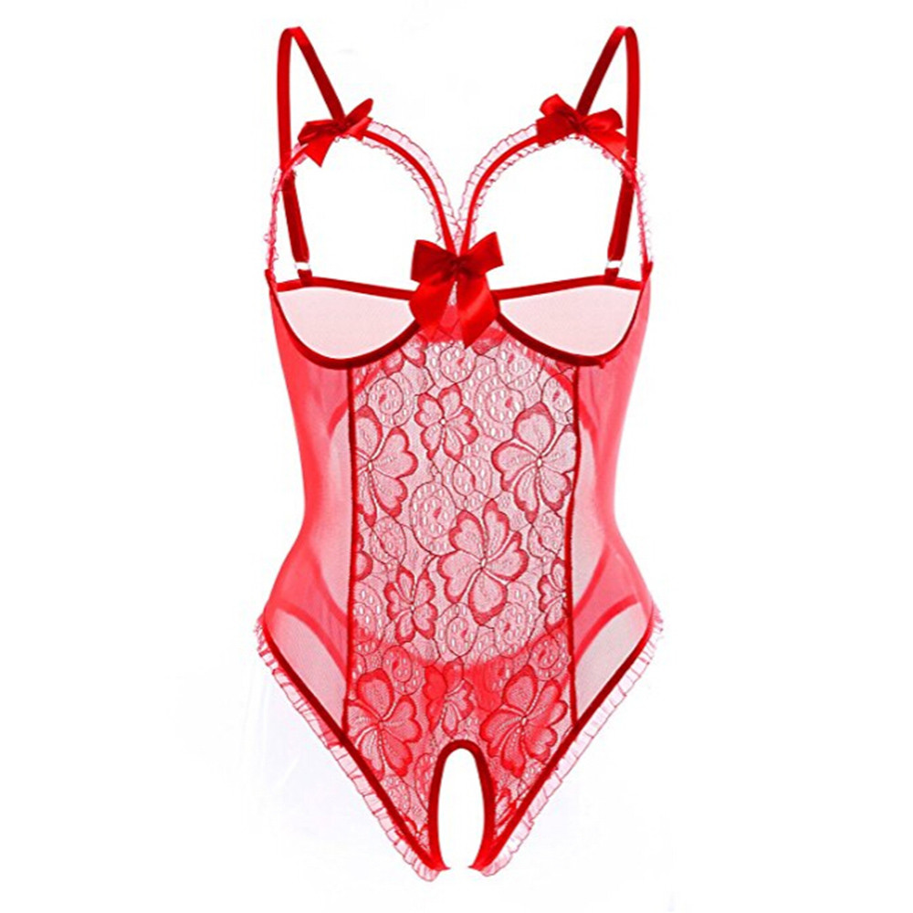 Sheer Bra Lace - Transparent Sexy Lingerie Set Babydoll Dress