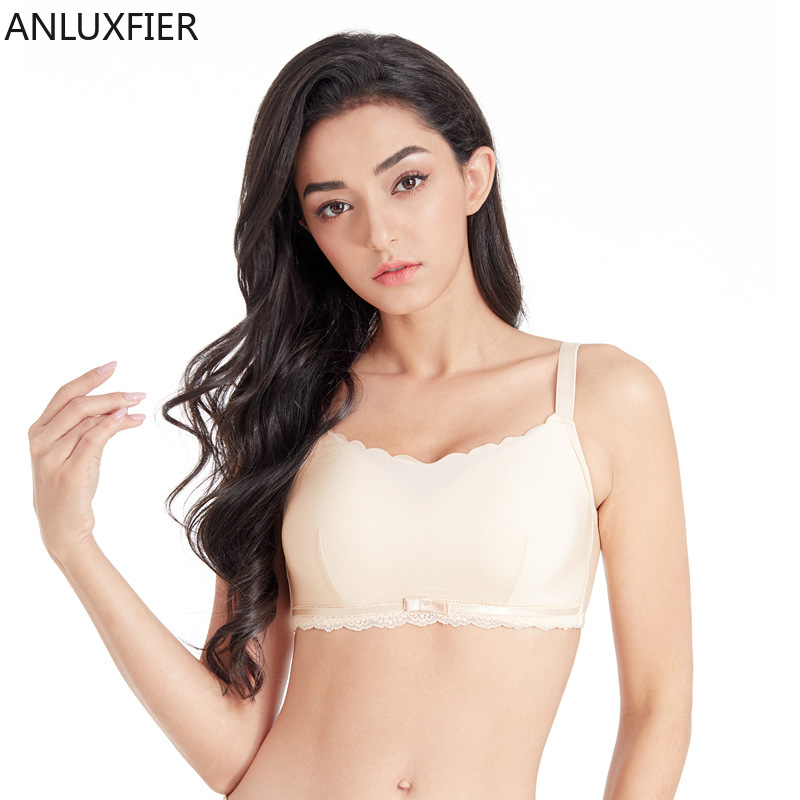 Mastectomy Bra Pocket - X9024 Wireless Lace Pocket Bra for