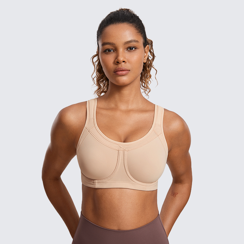 Underwire Bra Padded - Women's High Impact Removable Pads Sports