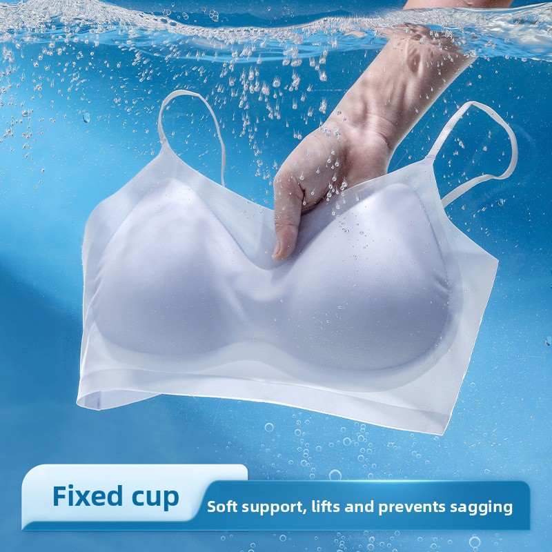 Sleep Bra Bralette - Ice Silk Sleep Bra Tank Top