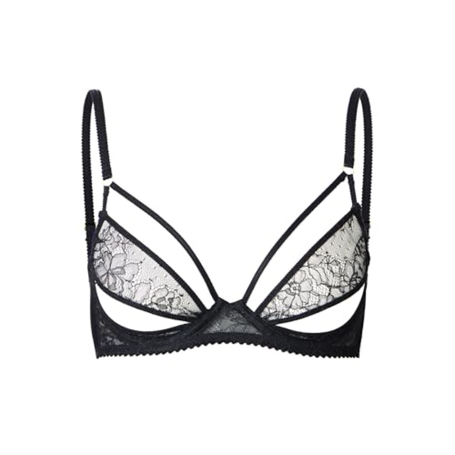Demi Bra Balconette - Faye Women's Sexy Lace Bra, Balconette