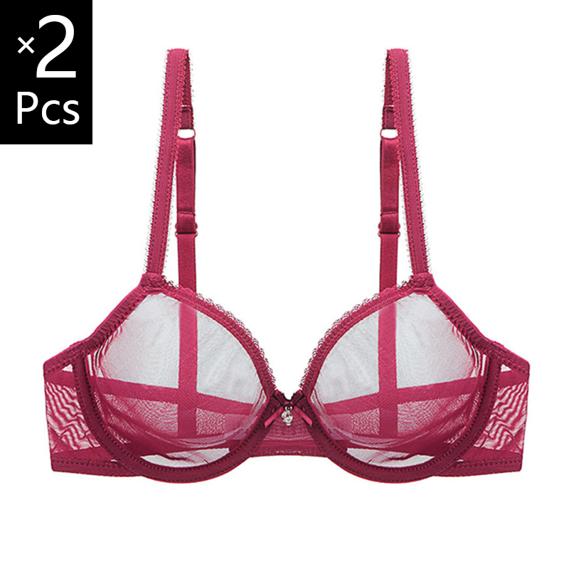 2 Piece Mesh Transparent Bras  - огляд і ціна Sheer Mesh Bra