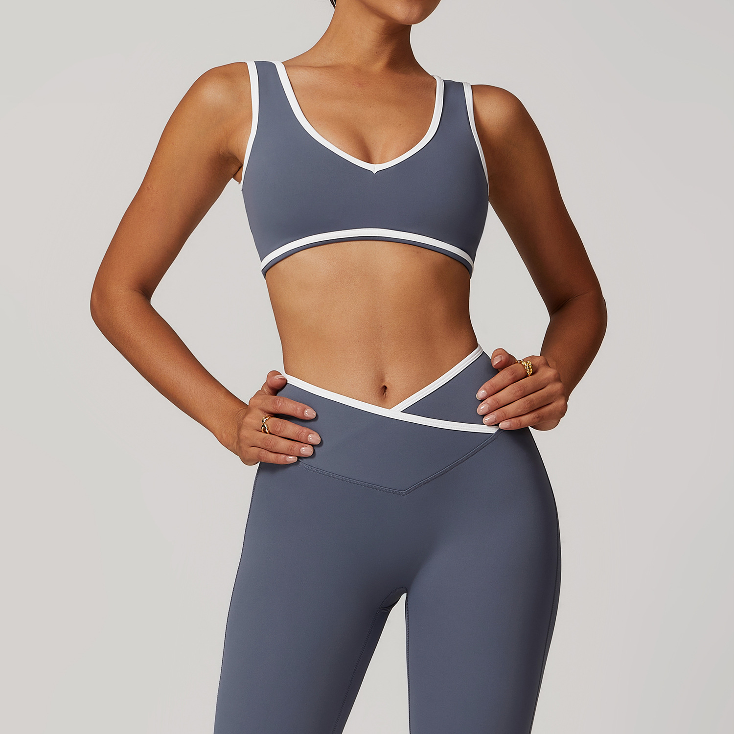 V-Neck Sports Bra Women Top Pu - огляд і ціна Plunge Bra Push Up