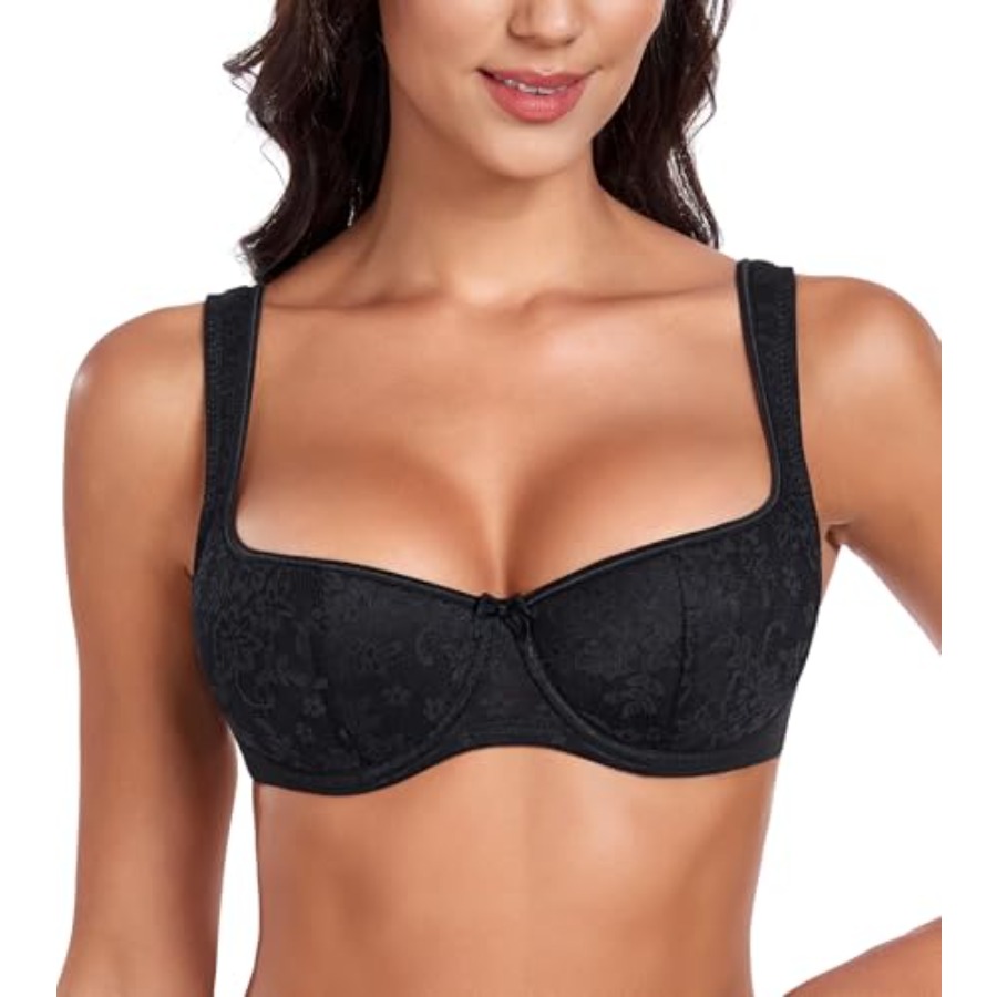 DotVol Women's Lightly Padded  - огляд і ціна Demi Bra Balconette