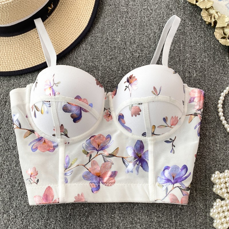 Women Sexy Floral printed Cors - огляд і ціна Cotton Bra Everyday
