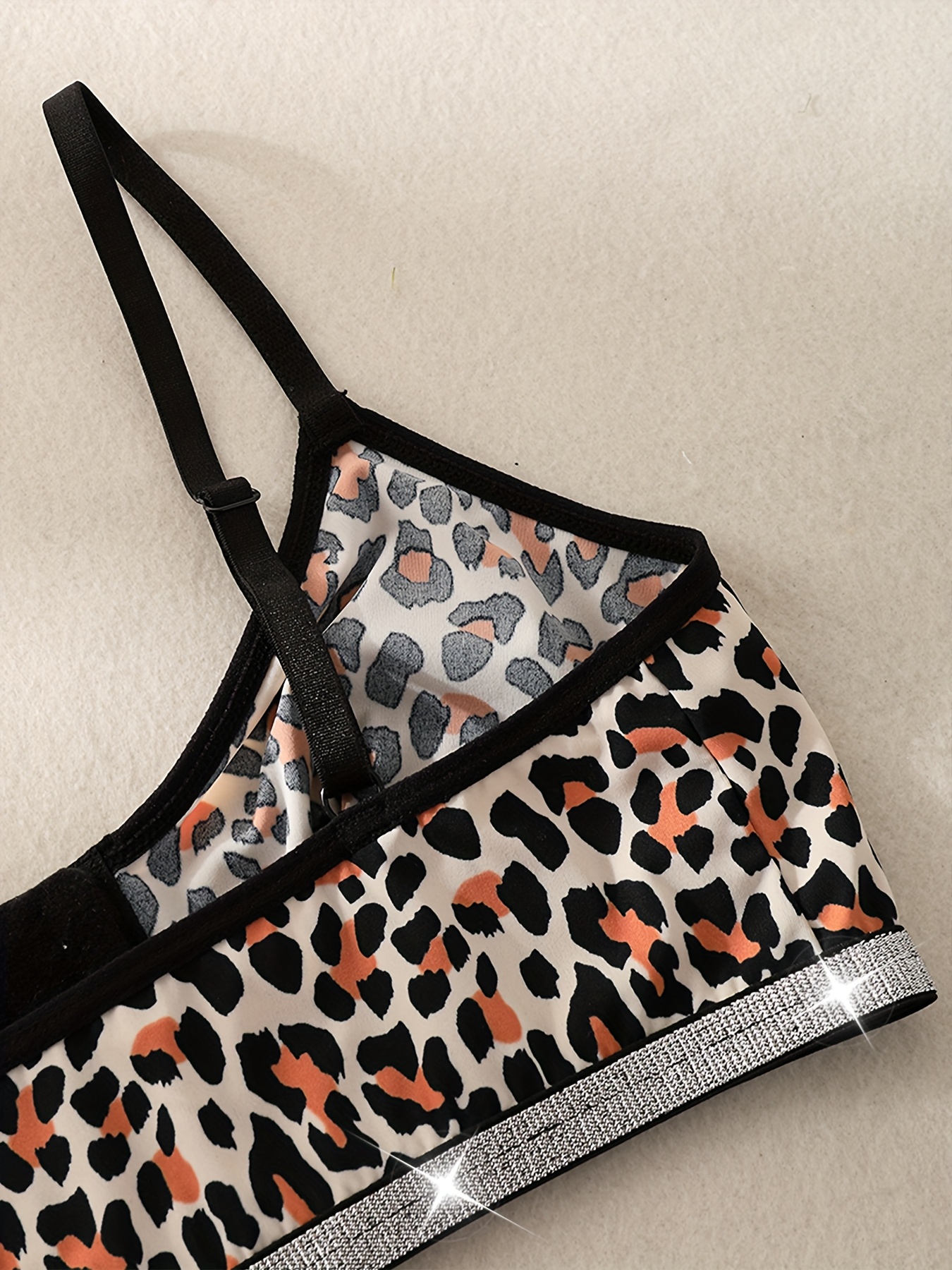 1pc Women's Leopard Print Wire - огляд і ціна Wirefree Bra Comfort