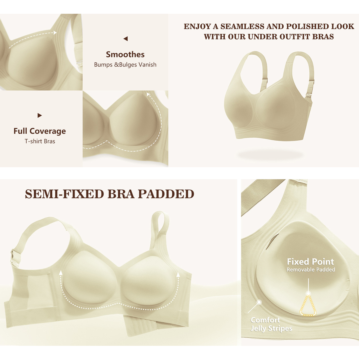 Women Wirefree Bras for Women  - огляд і ціна Underwire Bra Padded