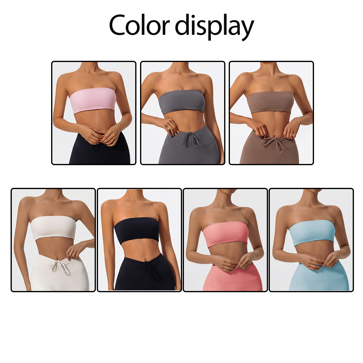 Strapless Sports Bra Gym Crop  - огляд і ціна Sports Bra Racerback