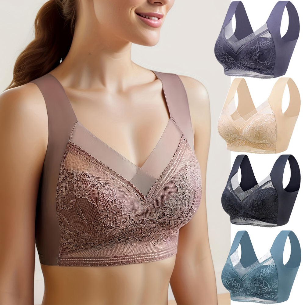 L-6L Women Large Bra Push Up I - огляд і ціна Sheer Bra Lace