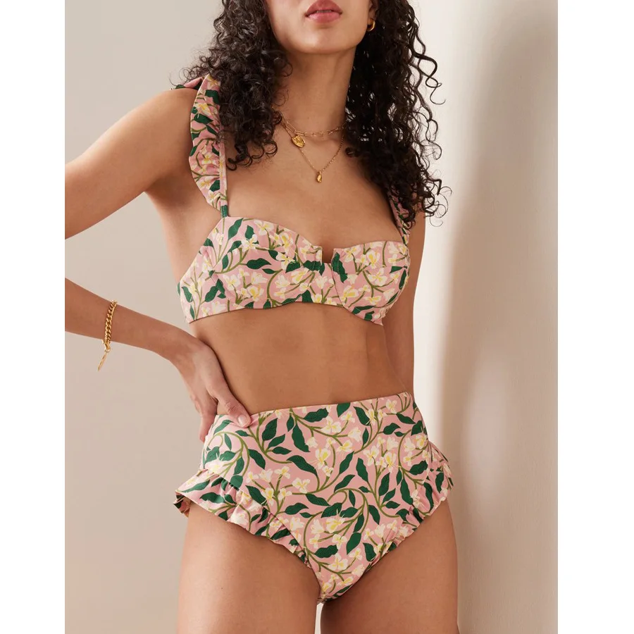 Floral Push-Up Padded Bra Ruff - огляд і ціна Underwire Bra Padded